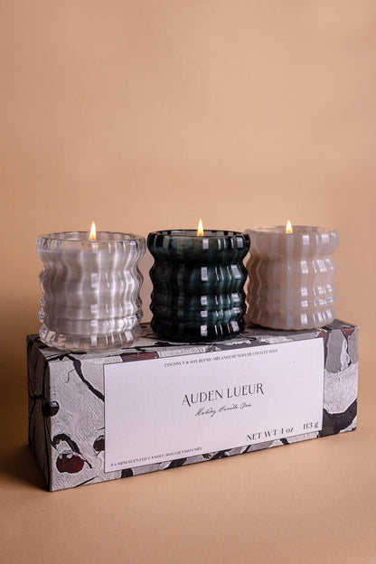 HOLIDAY CANDLE TRIO | 4oz Non-Toxic Candle Set