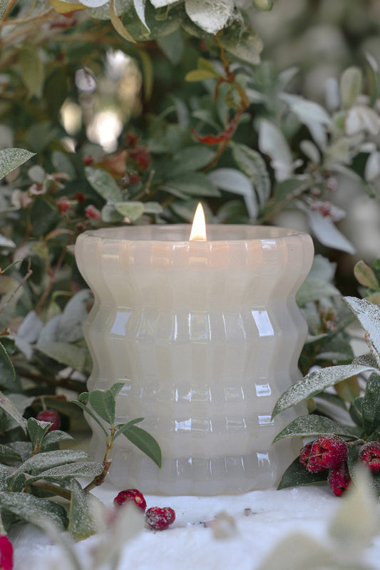 HOLLY | Textured Glass Scented Candle