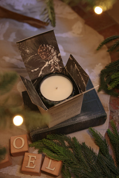 NOËL | Non-Toxic Candle in Textured Glass Vessel