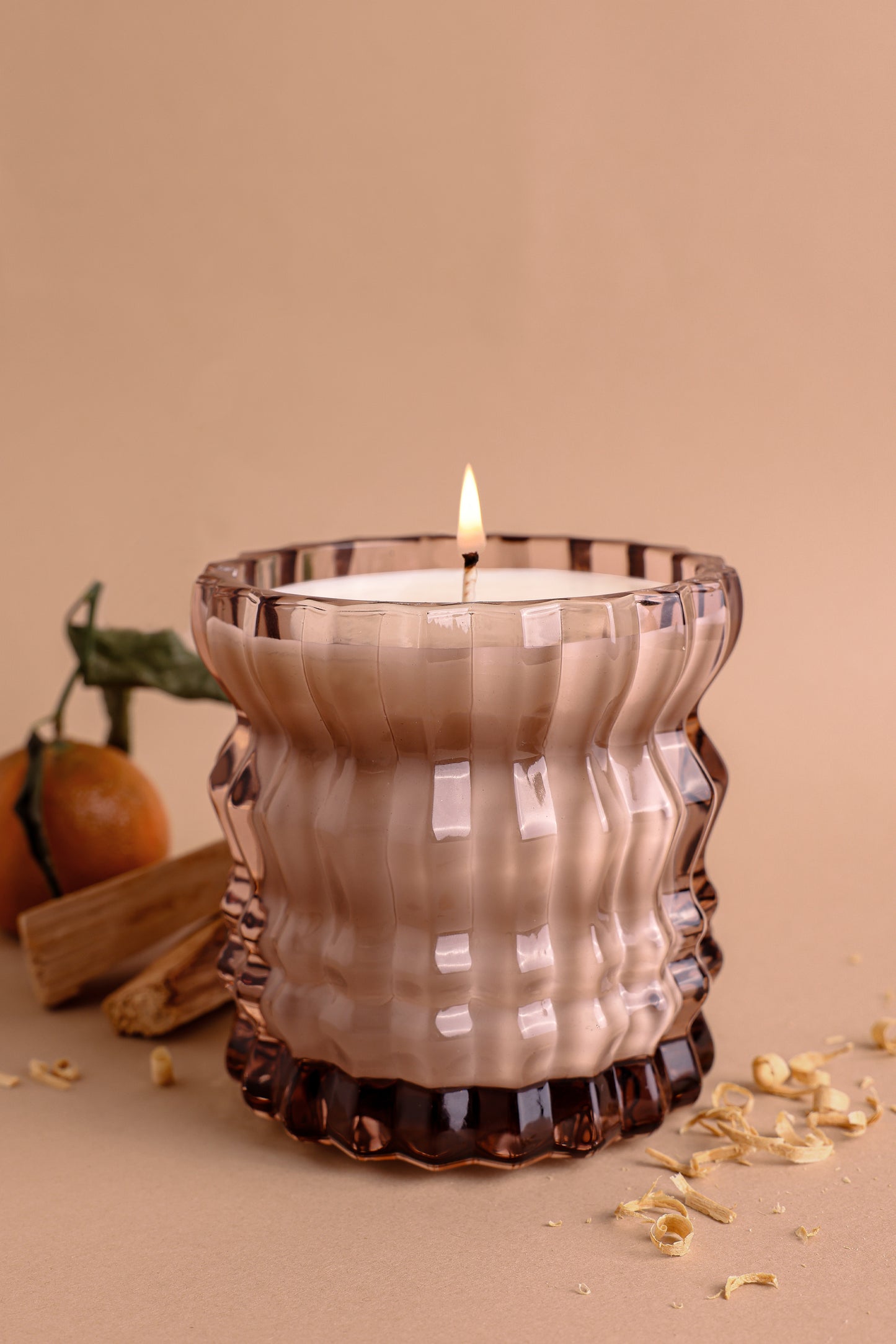 WILLOW | Non-Toxic Candle in Textured Glass Vessel