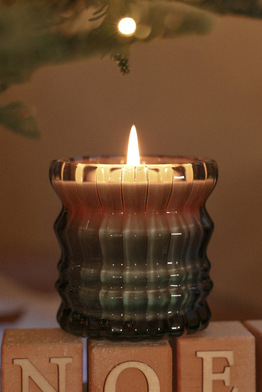 NOËL | Textured Glass Scented Candle